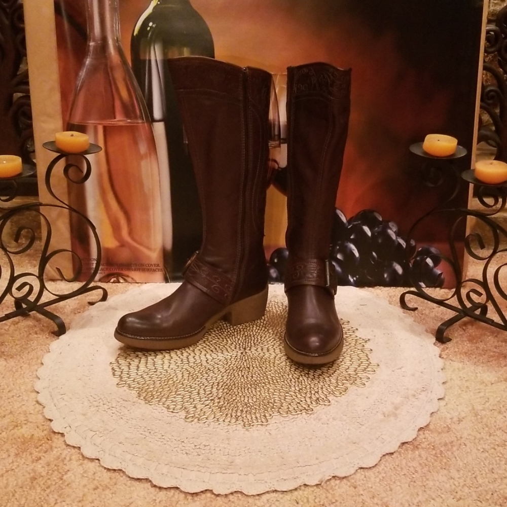 Apepazza Knee High Leather Boots